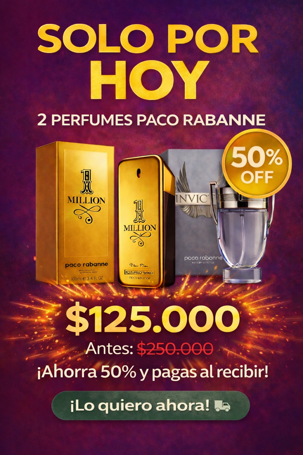 Combo one millon e invictus envió gratis